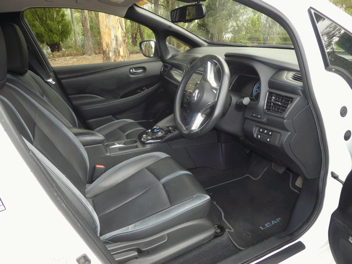 Nissan Leaf driver cockpit
